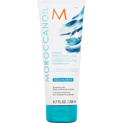 Moroccanoil Color Depositing Mask - arganowa maska koloryzująca do włosów, 200ml Aquamarine | Zimny Niebieski