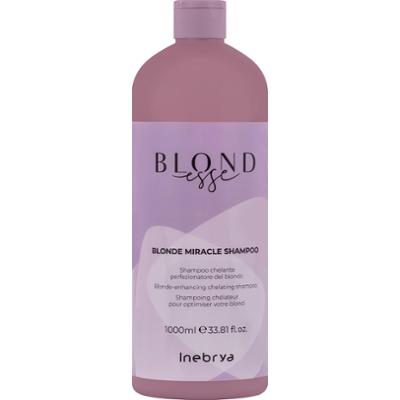 Inebrya Blondesse Miracle - szampon niwelujący żółte refleksy, 1000ml