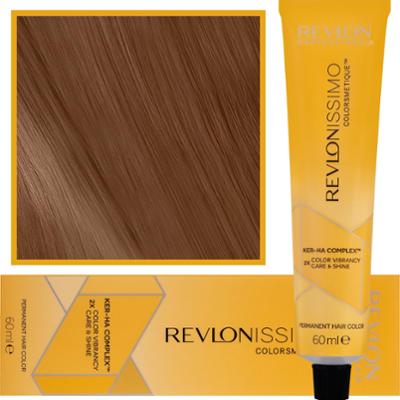 Revlon Revlonissimo Colorsmetique High Coverage - profesjonalna farba do siwych włosów, 60ml HC 6,34 | Ciemny Złoty Miedziany Blond