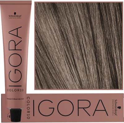Schwarzkopf Professional Igora Royal Color 10 – 10-minutowa farba do włosów, 60ml 7-12 | Średni Blond Cendre Popielaty