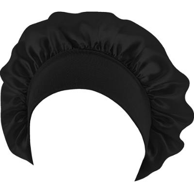 Deni Carte Czepek - satynowy czepek do spania, kolor beżowy Czarny