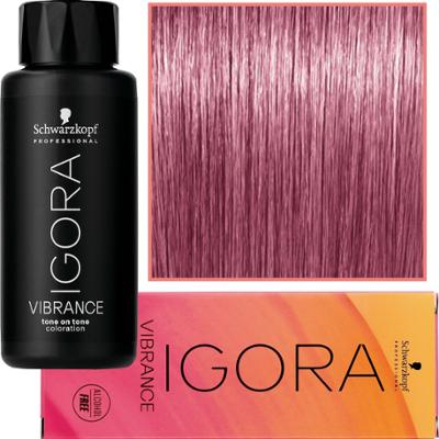 Schwarzkopf Professional Igora Vibrance – półtrwała farba do włosów bez amoniaku, 60ml 9,5-98 | Fioletowo-Czerwony