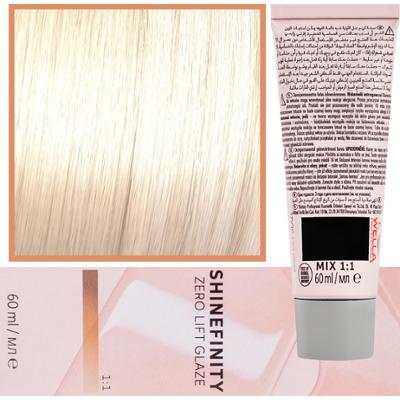 Wella Shinefinity Zero Lift Glaze - profesjonalna farba do włosów, 60ml 09.39 | Bardzo Jasny Złocisto-Popielaty Blond
