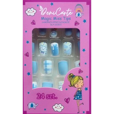 Deni Carte Tipsy Kids - tipsy przyklejane dla dzieci, różne wzory Króliczki | Niebiesko-Błękitne