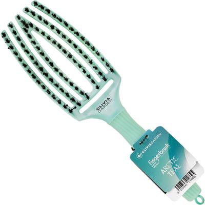 Olivia Garden Finger Brush Medium Arctic Lights - delikatna szczotka do włosów, różne kolory Arctic Teal | Arktyczna zieleń