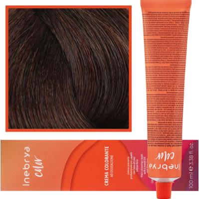 Inebrya Color - farba krem koloryzujący do włosów, 100ml 6/7 | Ciemny Brązowy Blond (Czekolada)
