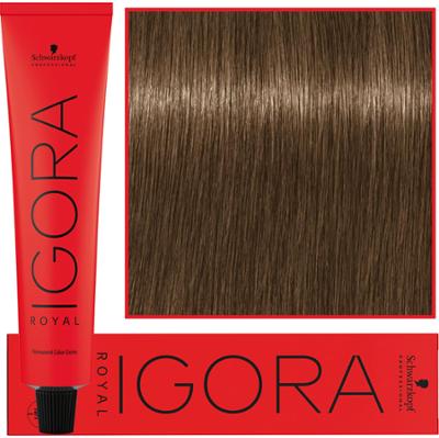 Schwarzkopf Professional Igora Royal - trwała farba do włosów o innowacyjnej formule, 60ml 7-42 | Średni Blond Beżowo Popielaty