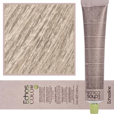 Echosline Echos Color Colouring Cream - wegańska farba do włosów, 100ml 10,13 | Platynowy Blond Naturalny Beżowy