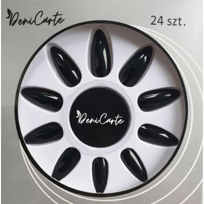 Deni Carte Tipsy Żelowe - sztuczne paznokcie, różne kolory Black | Czarny