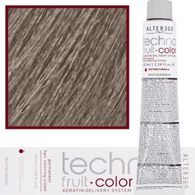 Alter Ego Technofruit Color - farba z keratyną do trwałej koloryzacji włosów, 100ml 8/2 | Jasny Blond Irysowy
