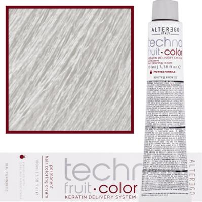 Alter Ego Technofruit Color - farba z keratyną do trwałej koloryzacji włosów, 100ml 10/1 | Platynowy Blond Popielaty
