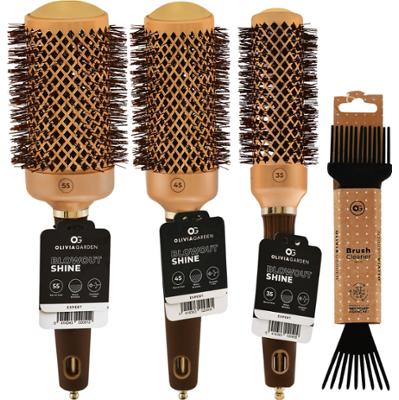 Olivia Garden Expert Blowout Shine - zestaw szczotek do modelowania włosów 35, 45, 55mm