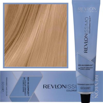 Revlon Revlonissimo Colorsmetique High Coverage - profesjonalna farba do siwych włosów, 60ml HC 9,23 | Bardzo Jasny Opalizujący Złoty Blond