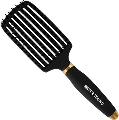 Sister Young Ovia BV - szczotka do włosów z włosiem dzika, różne kolory Black | Czarny