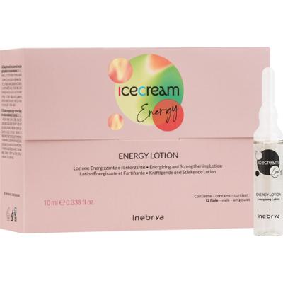 Inebrya Ice Cream Energy Lotion - ampułki do włosów słabych i cienkich, 12x10ml