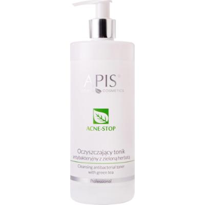 Apis Acne-stop Antybakteryjny tonik do twarzy z zieloną herbatą 500 ml