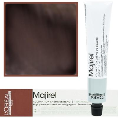 Loreal Majirel - profesjonalna farba do włosów, paleta kolorów, 50ml 4.35 Brąz Złocisto-Mahoniowy