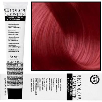 Be Hair Be Color 12 minute - farba do włosów bez amoniaku, 100ml 6,6 | Ciemny Blond Czerwony