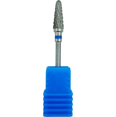 Frez Karbidowy Stożek - frez do manicure paznokci długi, cienki, niebieski