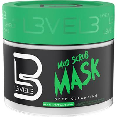 L3VEL3 Mud Scrub Mask - błotna maseczka peelingująca do twarzy, 500ml