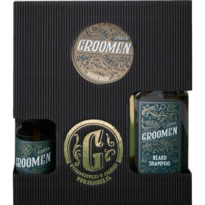 Groomen Earth Zestaw do Brody – szampon, balsam i olejek, 150ml+50g+50ml