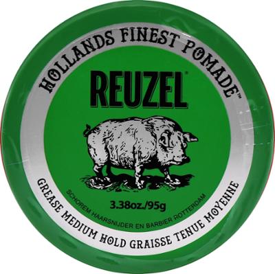 Reuzel Grease Medium Hold Pomade – pomada do włosów o średnim utrwaleniu i połysku, 95g
