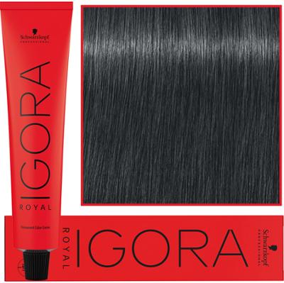 Schwarzkopf Professional Igora Royal - trwała farba do włosów o innowacyjnej formule, 60ml 7-21 | Średni Blond Popielaty Cendre