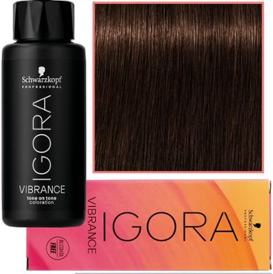 Schwarzkopf Professional Igora Vibrance – półtrwała farba do włosów bez amoniaku, 60ml 4-6 | Średni Brąz Czekoladowy