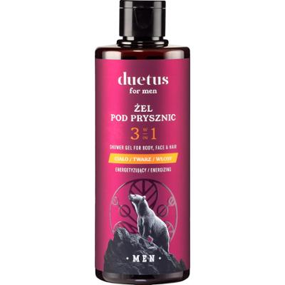 Duetus For Men - energetyzujący żel pod prysznic dla mężczyzn 3w1, 300ml