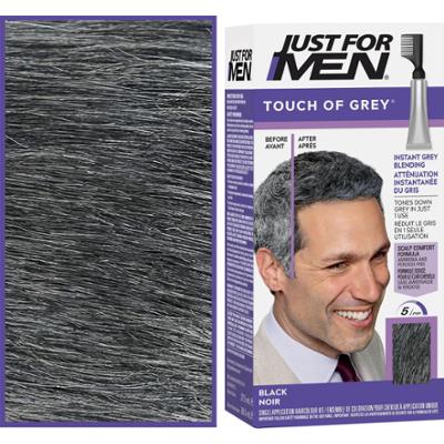 Just For Men Touch of Grey - odsiwiacze do włosów dla mężczyzn, 40g T55 | Czarny