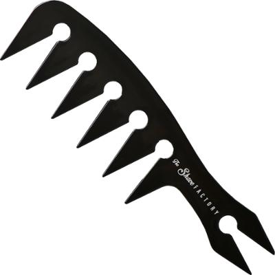 The Shave Factory Hair Comb 044 - grzebień barberski do modelowania fryzur, kolor czarny
