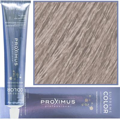 Proximus Supreme Color Nanotechnology – profesjonalna farba do włosów z kwasem hialuronowym, 100ml 10,28 | Bardzo Jasny Kasztanowo Fioletowy Platynowy Blond