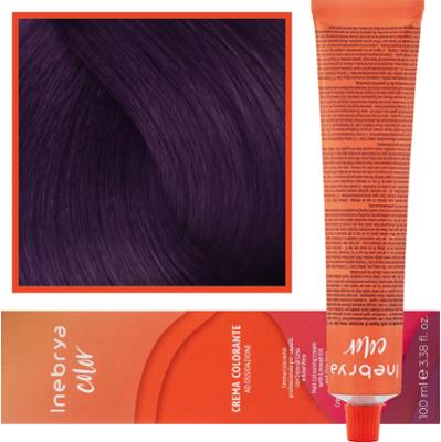 Inebrya Color - farba krem koloryzujący do włosów, 100ml 5/20 | Jasny Fioletowy Wiśniowy Kasztanowy