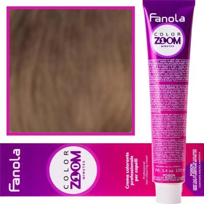 Fanola Color Zoom - krem do farbowania włosów cała paleta, 100 ml 7.0 Blond