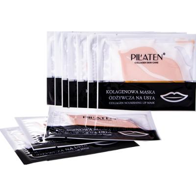Pilaten Collagen Skin Care to kolagenowa maska odżywcza na usta 10 sztuk