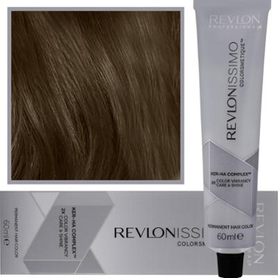 Revlon Revlonissimo Colorsmetique High Coverage - profesjonalna farba do siwych włosów, 60ml HC 4 | Średni Brąz