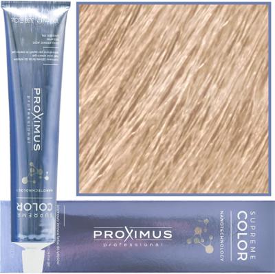 Proximus Supreme Color Nanotechnology – profesjonalna farba do włosów z kwasem hialuronowym, 100ml 9,31 | Bardzo Jasny Złoto Beżowy Blond