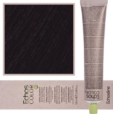 Echosline Echos Color Colouring Cream - wegańska farba do włosów, 100ml 4,22 | Intensywny Fioletowy Średni Kasztan