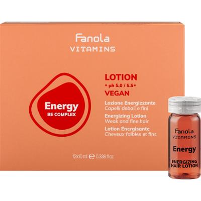 Fanola Vitamins Energy Lotion - ampułki energetyzujące do włosów osłabionych, 12x10ml