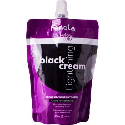 Fanola No Yellow BLACK Rozjaśniający Krem do włosów 500 g
