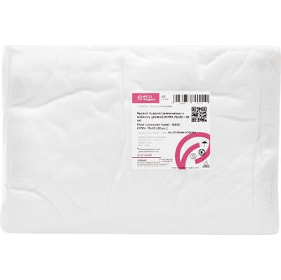 Eko-Higiena Jednorazowy ręcznik fryzjerski z włókniny gładkiej Extra Basic 70x50cm, 50szt