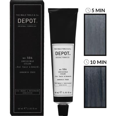 Depot NO. 506 Invisible Color - krem koloryzujący do włosów i brody bez amoniaku, 60ml Natural Graphite | Ciemny Naturalny Popiel