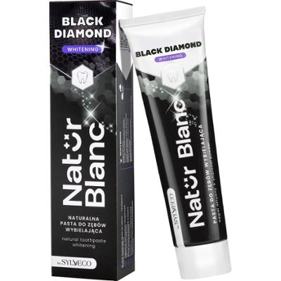Sylveco Natur Blanc Pasta do zębów BLACK DIAMOND - pasta do zębów z formułą wybielającą, 100ml