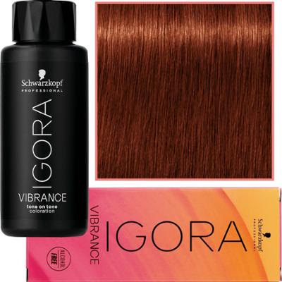 Schwarzkopf Professional Igora Vibrance – półtrwała farba do włosów bez amoniaku, 60ml 6-78 | Ciemny Blond Miedziany Czerwony