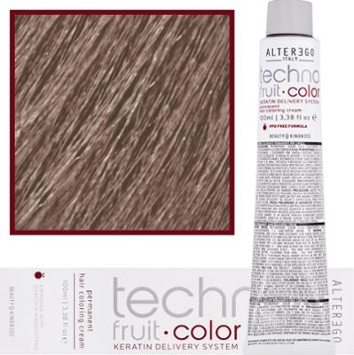 Alter Ego Technofruit Color - farba z keratyną do trwałej koloryzacji włosów, 100ml 7/2 | Blond Irysowy