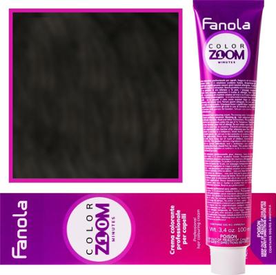 Fanola Color Zoom - krem do farbowania włosów cała paleta, 100 ml 4.71 Zimny brązowy kasztan