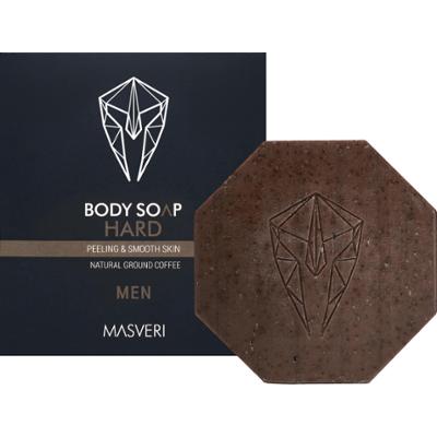 Masveri Body Soap Hard - peelingująco-wygładzające mydło do ciała, 100g