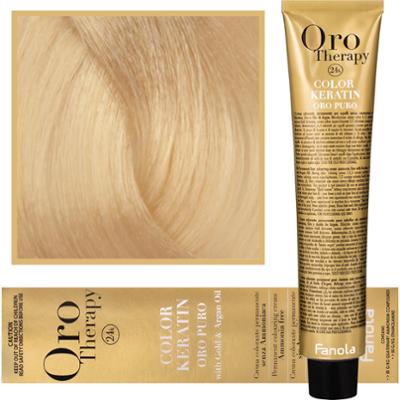Fanola Oro Therapy - farba do włosów bez amoniaku, pełna paleta kolorów 10,3 Extra | Blond Platynowy Złoty Extra