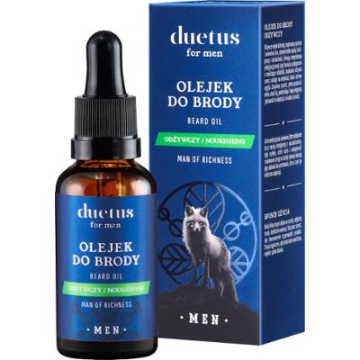 Duetus for Men Beard Oil - odżywczy olejek do pielęgnacji brody, 30ml