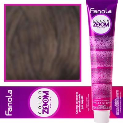 Fanola Color Zoom - krem do farbowania włosów cała paleta, 100 ml 4.0 Kasztan
